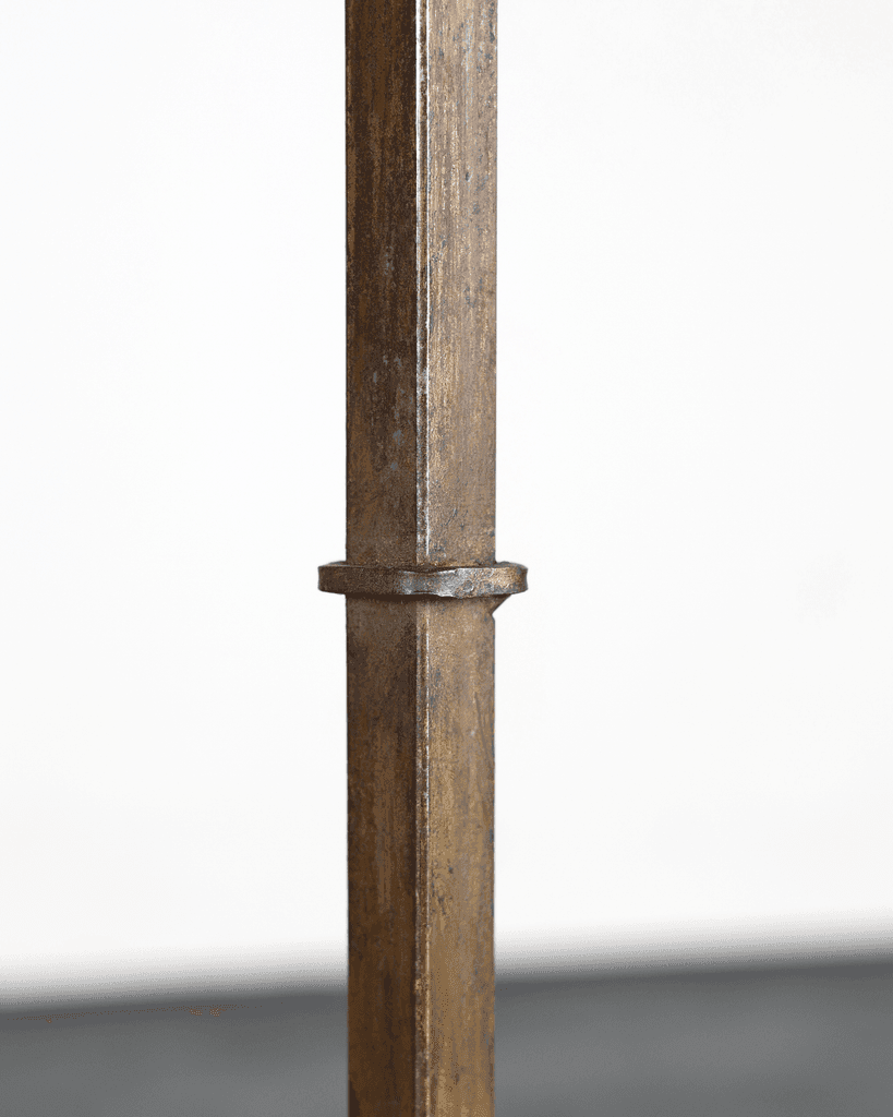 Pair Of C.1960s Spanish Forged Iron Swing Arm Floor Lamps