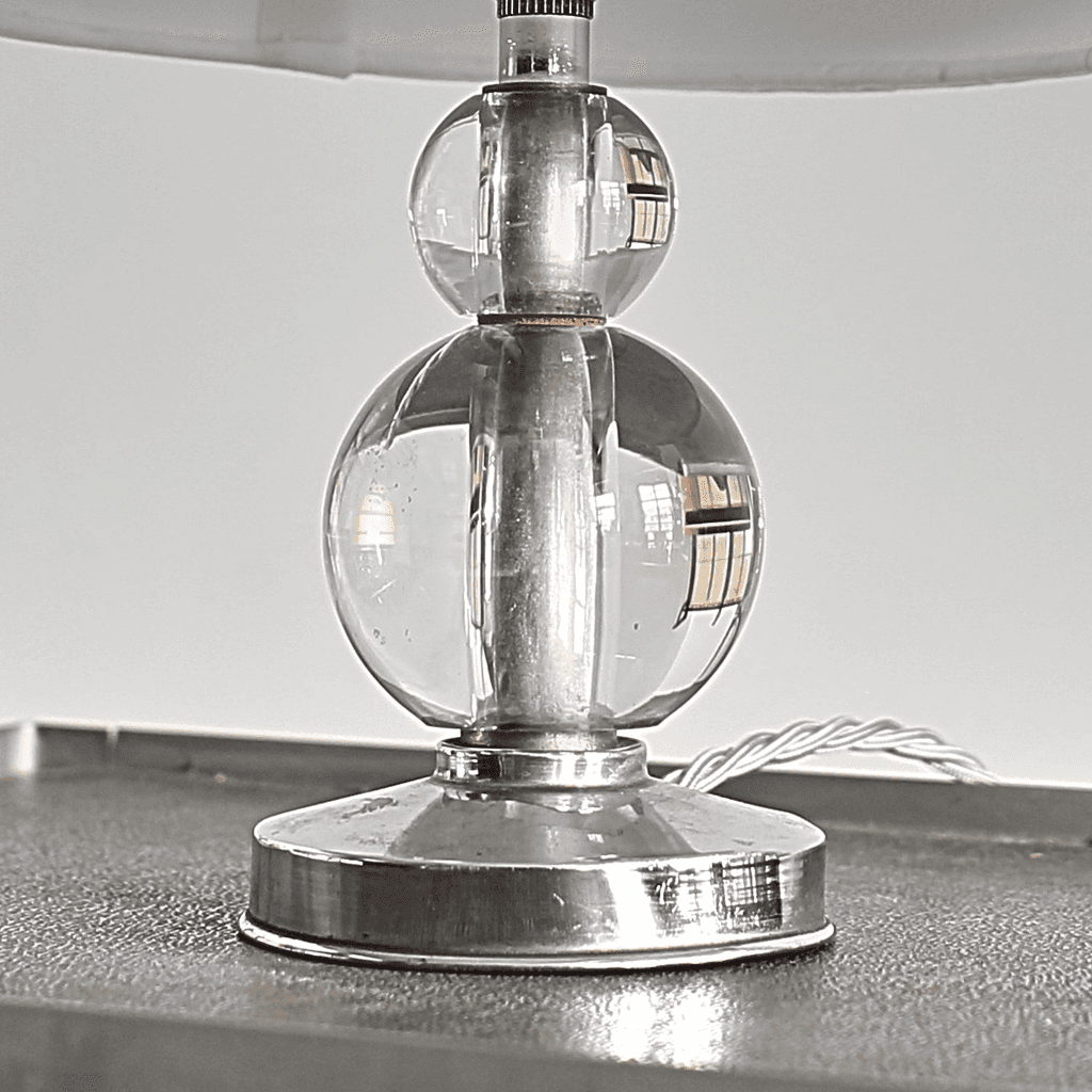 C.1930s Jacques Adnet Style Table Lamp