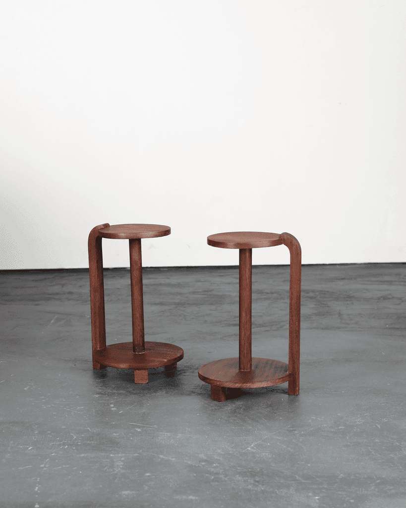 Pair of C.1940s French Modernist Side/Bedside Tables