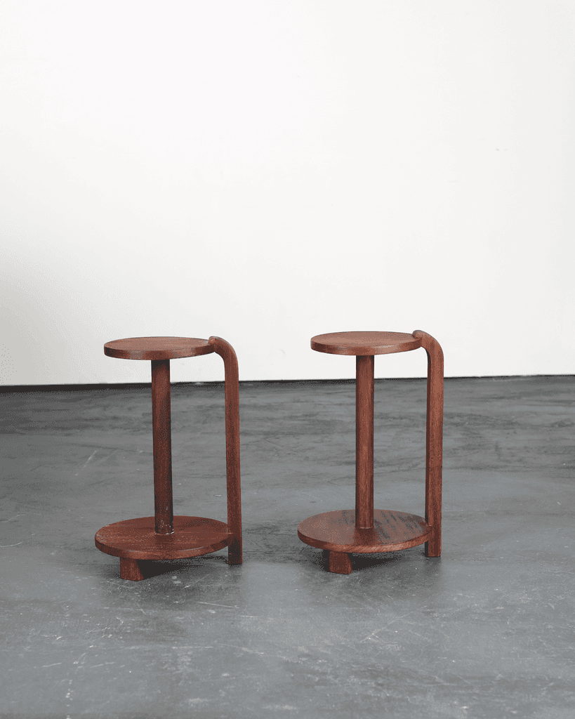 Pair of C.1940s French Modernist Side/Bedside Tables