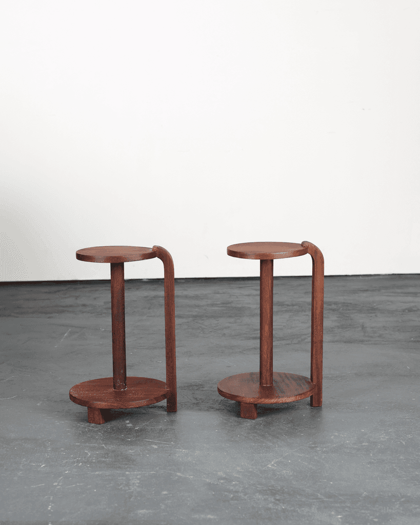 Pair of C.1940s French Modernist Side/Bedside Tables