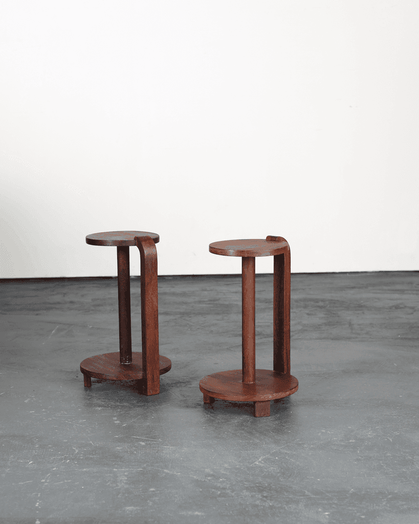 Pair of C.1940s French Modernist Side/Bedside Tables