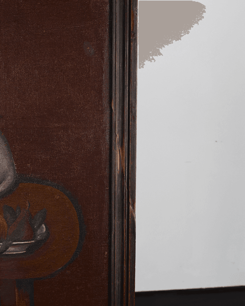 Large Late 19th C. Naive French Oil On Canvas