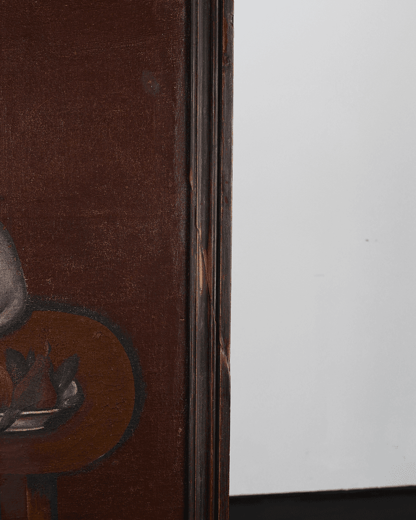 Large Late 19th C. Naive French Oil On Canvas