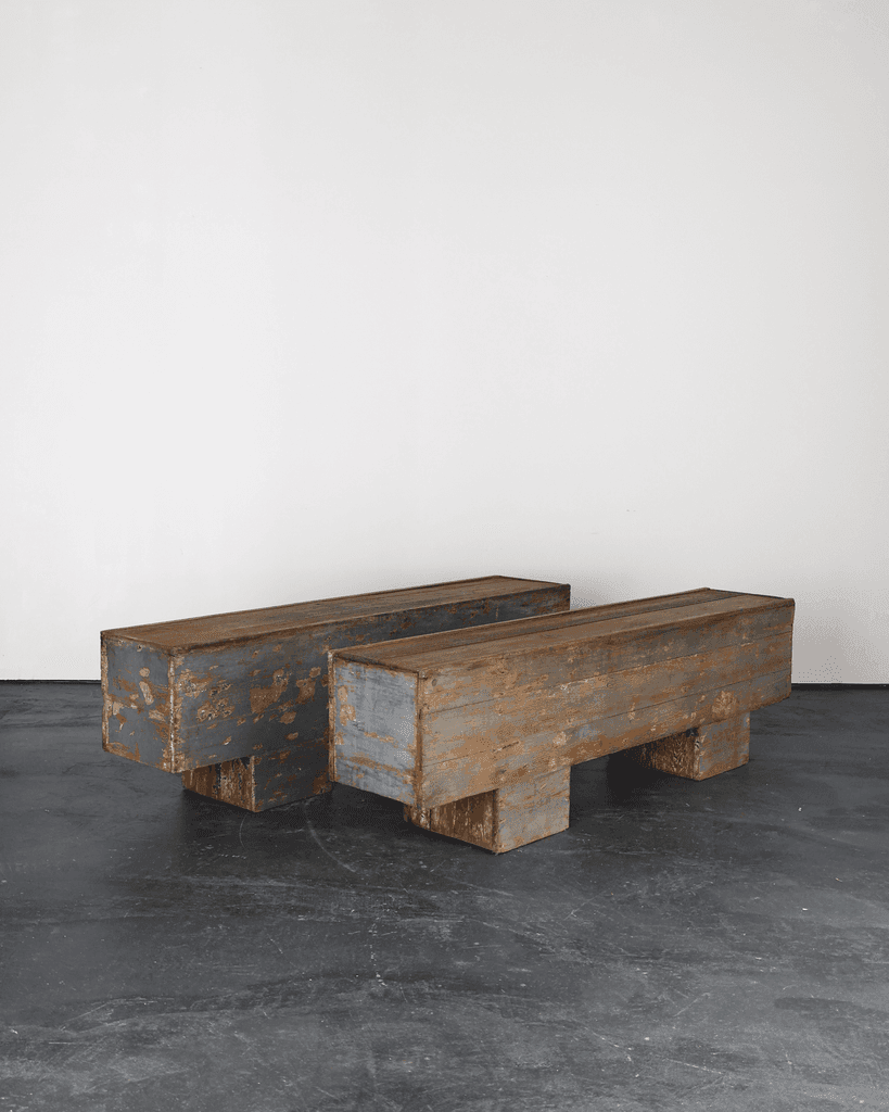 Pair Of C.1940s Catalan Constructivist Benches/Low Consoles