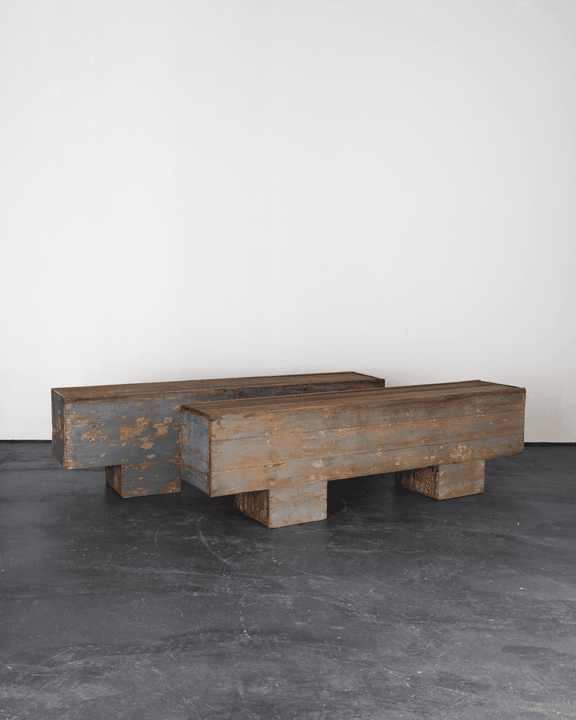Pair Of C.1940s Catalan Constructivist Benches/Low Consoles