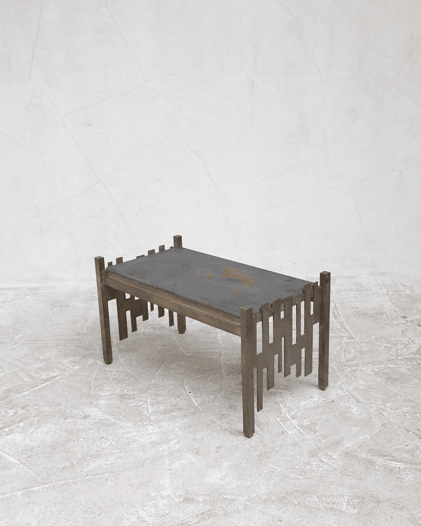 Italian Bronze Brutalist Coffee table