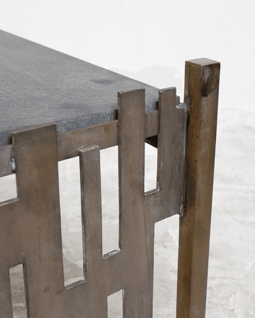 Italian Bronze Brutalist Coffee table