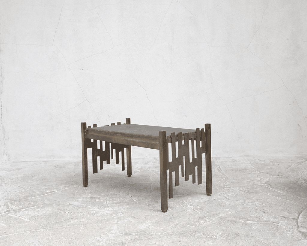 Italian Bronze Brutalist Coffee table