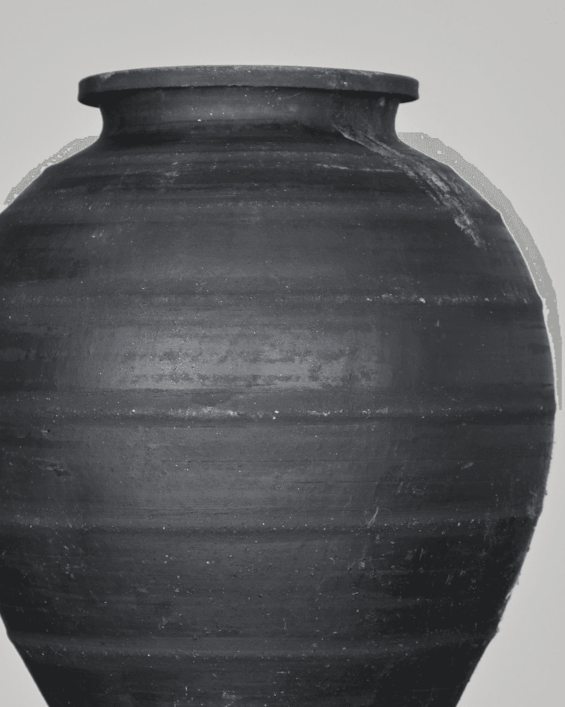 19Th C. Black Terracotta Portuguese Vessel