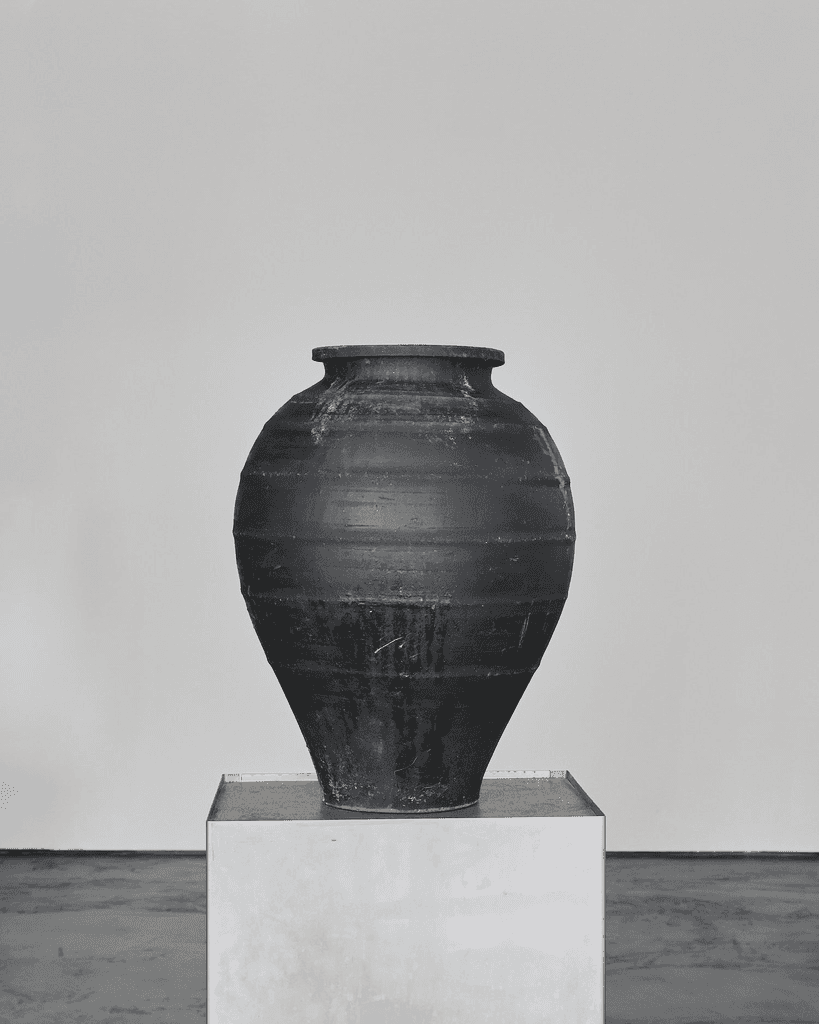 19Th C. Black Terracotta Portuguese Vessel