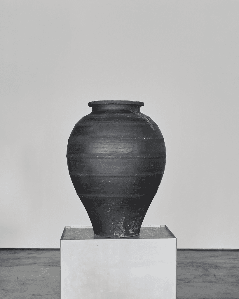 19Th C. Black Terracotta Portuguese Vessel