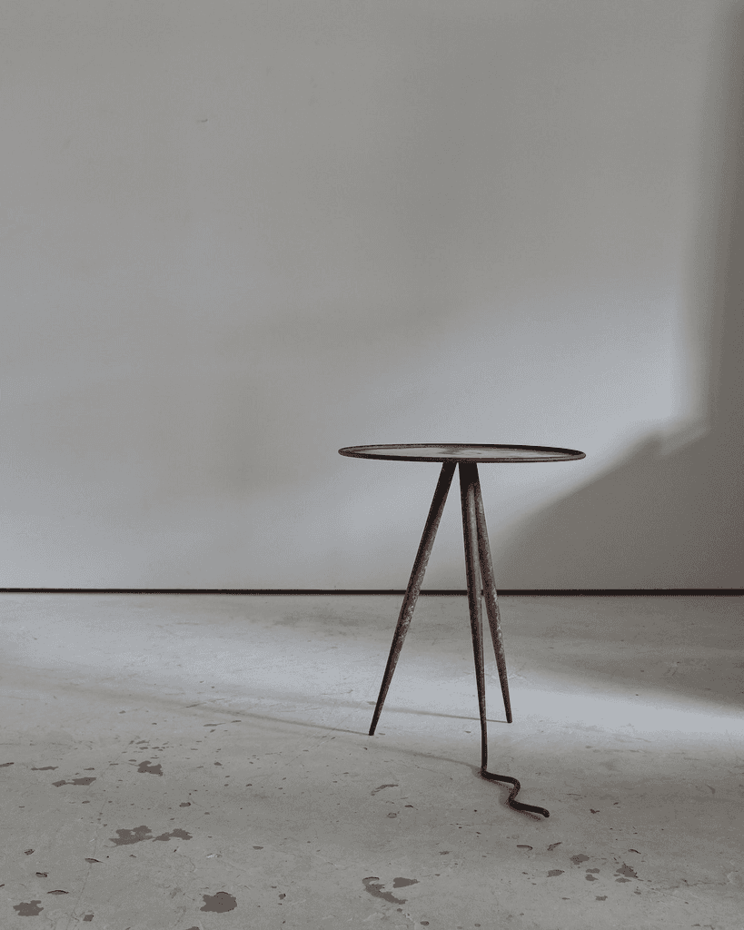 Unique French Artist Made Iron Table
