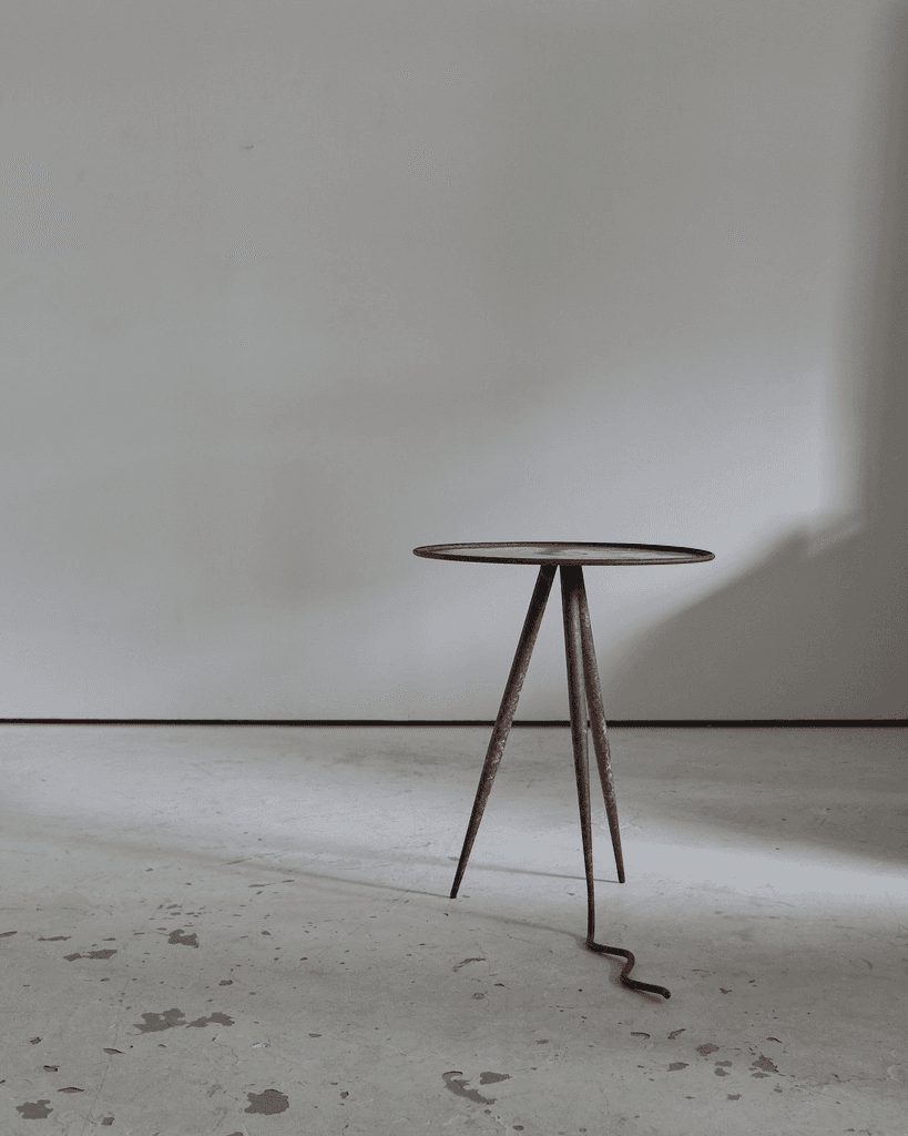 Unique French Artist Made Iron Table