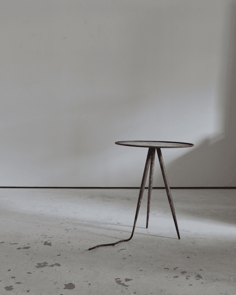 Unique French Artist Made Iron Table